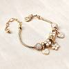 Alloy Enamel European Beads Charm Bracelets BJEW-F495-18G-4