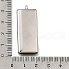 304 Stainless Steel Pave Natural Paua Shell Pendants STAS-Z125-01A-P-3