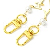 Brass & Shell Pearl Word HAPPY Link Bag Extender Chains FIND-JF00149-03-4