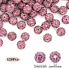 SUNNYCLUE 120Pcs Pave Disco Ball Beads RB-SC0004-84E-2