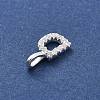 925 Sterling Silver with Cubic Zirconia Charms STER-Q004-01D-S-2