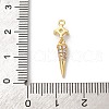 Brass Micro Pave Cubic Zirconia Pendants KK-I276-11G-02-3