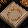 Stainless Steel Knot Thorn Link Chain Bracelets for Women Men WGD3F87-02-1