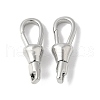 Brass Keychain Clasps KK-F893-18P-1