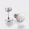 304 Stainless Steel Stud Earring Findings STAS-K184-01-01P-2