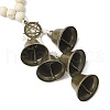 Natural Wood Beads Door Hanging HJEW-JM03358-02-4