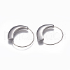 304 Stainless Steel Hoop Earrings EJEW-O089-26P-1