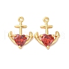 Brass Micro Pave Cubic Zirconia Pendants KK-F895-03G-1