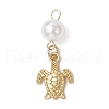 Alloy & 304 Stainless Steel ABS Plastic Imitation Pearl  Pendants PALLOY-JF03878-3