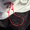 Gothic Resin Red Blood Drop Necklaces ZQ5586-2-1