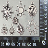 100Pcs 10 Styles Tibetan Style Alloy Charms TIBEP-CJ0001-59-9