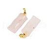 Natural Rose Quartz Pendants G-F795-E01-G-2