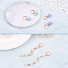 Brass Leverback Earring Findings KK-TA0007-89RG-7