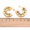 C-Shaped 304 Stainless Steel Stud Earrings for Women EJEW-A125-01G-3