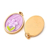 304 Stainless Steel Enamel Pendants STAS-U061-43G-03-2