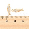Brass Micro Pave Cubic Zirconia Pendant KK-E090-30G-3