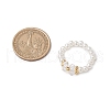ABS Plastic Imitation Pearl Elastic Rings for Women RJEW-JR00898-3
