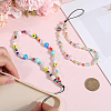 Gorgecraft 2Pcs 2 Styles Glass & Resin Moblie Straps AJEW-GF0010-06-3
