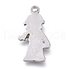 Tarnish Resistant 304 Stainless Steel Pendants STAS-P252-01P-2