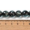 Handmade Dichroic Foil Glass Beads Strands DICH-U001-06H-4