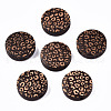Painted Natural Wood Beads WOOD-T021-49A-07-1