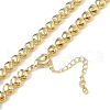 Rack Plating Brass Heart Link Chain Necklaces for Women NJEW-K382-14B-G-2