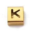 Ion Plating(IP) 304 Stainless Steel Square Slide Charms STAS-L132-17K-G-1