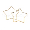 201 Stainless Steel Angular Hoop Earrings EJEW-A053-01D-G-1