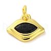 Rack Plating Brass Micro Pave Cubic Zirconia Charms KK-F881-04G-02-1