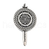 304 Stainless Steel Big Pendants STAS-V008-09AS-1