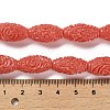 Synthetic Coral Carved Beads CORA-D034-02A-4
