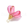 Dyed Glass Pendants PALLOY-MZ00658-03-4