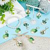 Pot Culture Alloy Enamel Pendant Stitch Markers HJEW-AB00476-5
