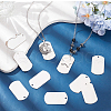 SUNNYCLUE 201 Stainless Steel Stamping Blank Tag Pendants STAS-SC0008-97P-02-4