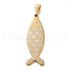 Ion Plating(IP) 304 Stainless Steel Pendants STAS-Z098-29G-1
