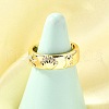Ocean Theme Brass Micro Pave Cubic Zirconia Cuff Rings for Women RJEW-F184-17I-G-1