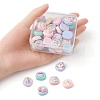 40Pcs 8 Styles Opaque Cute Cartoon Resin Cabochons CRES-YW0001-18-3