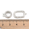 Rack Plating Brass Fold Over Clasps KK-A224-27C-P-3