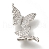 Brass Micro Pave Cubic Zirconia Pendants KK-K389-033P-2