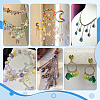 120Pcs 20 Colors Glass Pendant PALLOY-PH01677-6