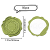 SUPERDANT® 50Pcs Adhesive Wax Seal Stickers DIY-SD0001-69G-2