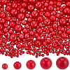 SOFPLATE 1830Pcs 5 Styles ABS Plastic Imitation Pearl Beads OACR-SP0001-01B-1