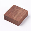Square Wooden Pieces for Wood Jewelry Ring Making WOOD-WH0101-29K-2