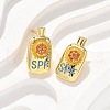 Brass Micro Pave Cubic Zirconia Stud Earrings EJEW-Q015-07G-5