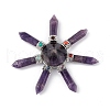 Chakra Natural Amethyst Energy Tower Pyramid G-L524-08P-01-1
