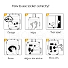 Safe Space Theme Waterproof Self Adhesive Paper Stickers DIY-F108-15-2