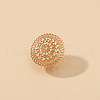 Vintage Ethnic Style Hollowed-out Flower Zinc Alloy Rhinestone Rings PS7884-2-1