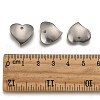 Tarnish Resistant 304 Stainless Steel Heart Charms X-STAS-M004-02-3