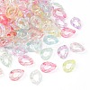 Rainbow Color Plated Transparent Acrylic Linking Rings FIND-CJC0015-24-3