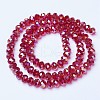 Electroplate Glass Beads Strands EGLA-A034-T8mm-B07-2